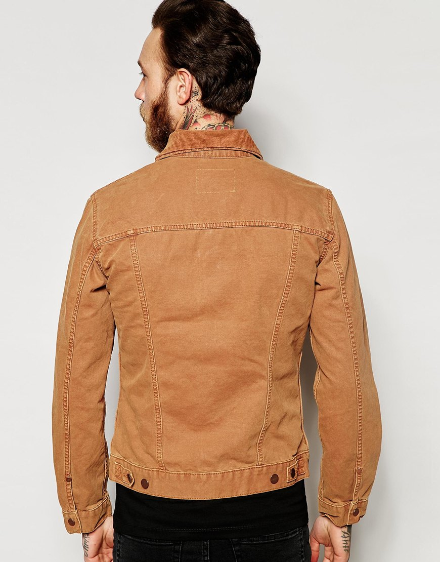 Wrangler Cotton Worn Western Jacket in Brown for Men - Lyst