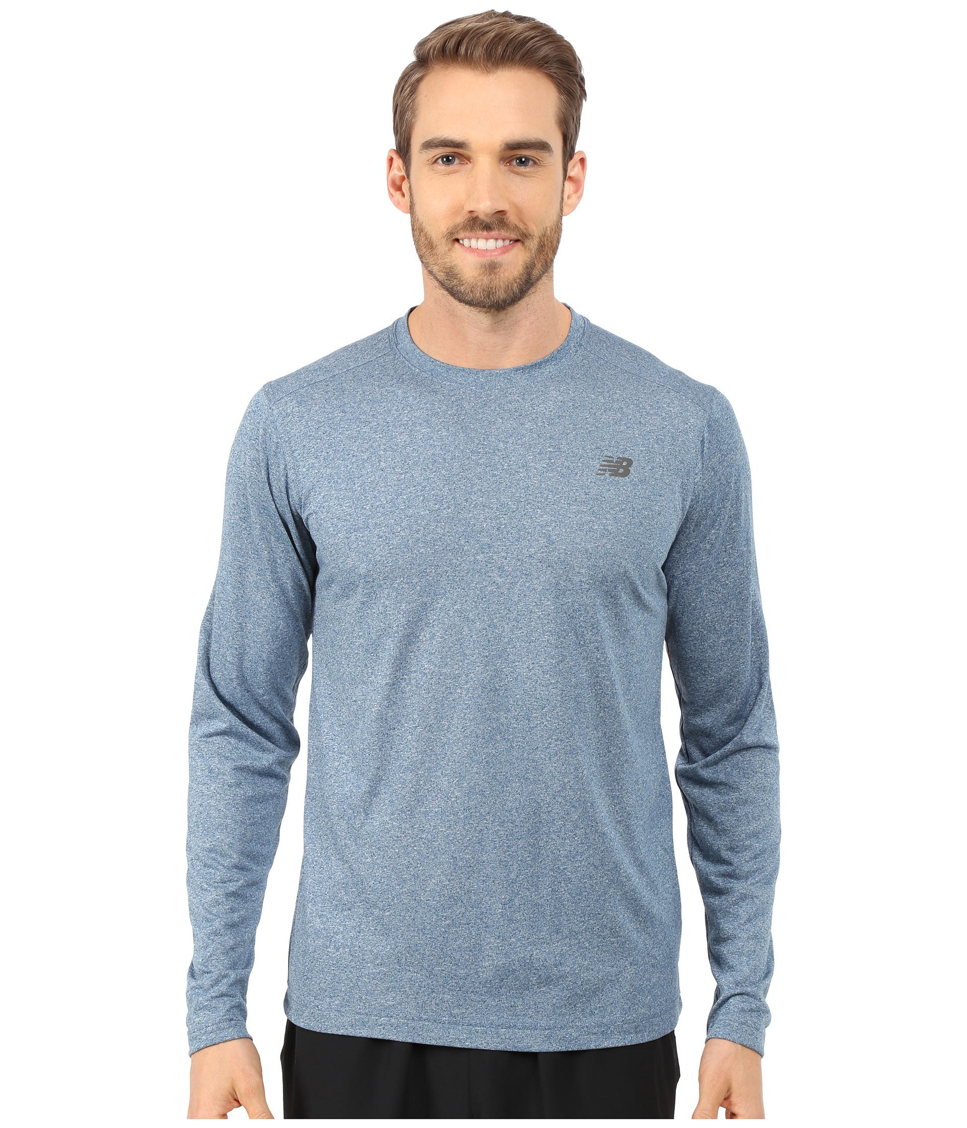 new balance heather tech long sleeve