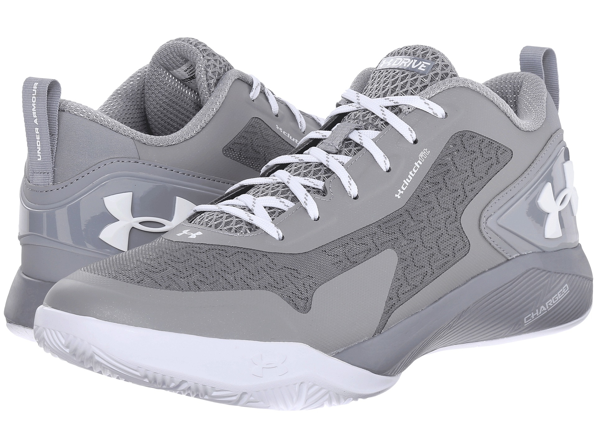 Under Armour Ua Clutchfit™ Drive 2 Low in Steel/White (Gray) for Men - Lyst