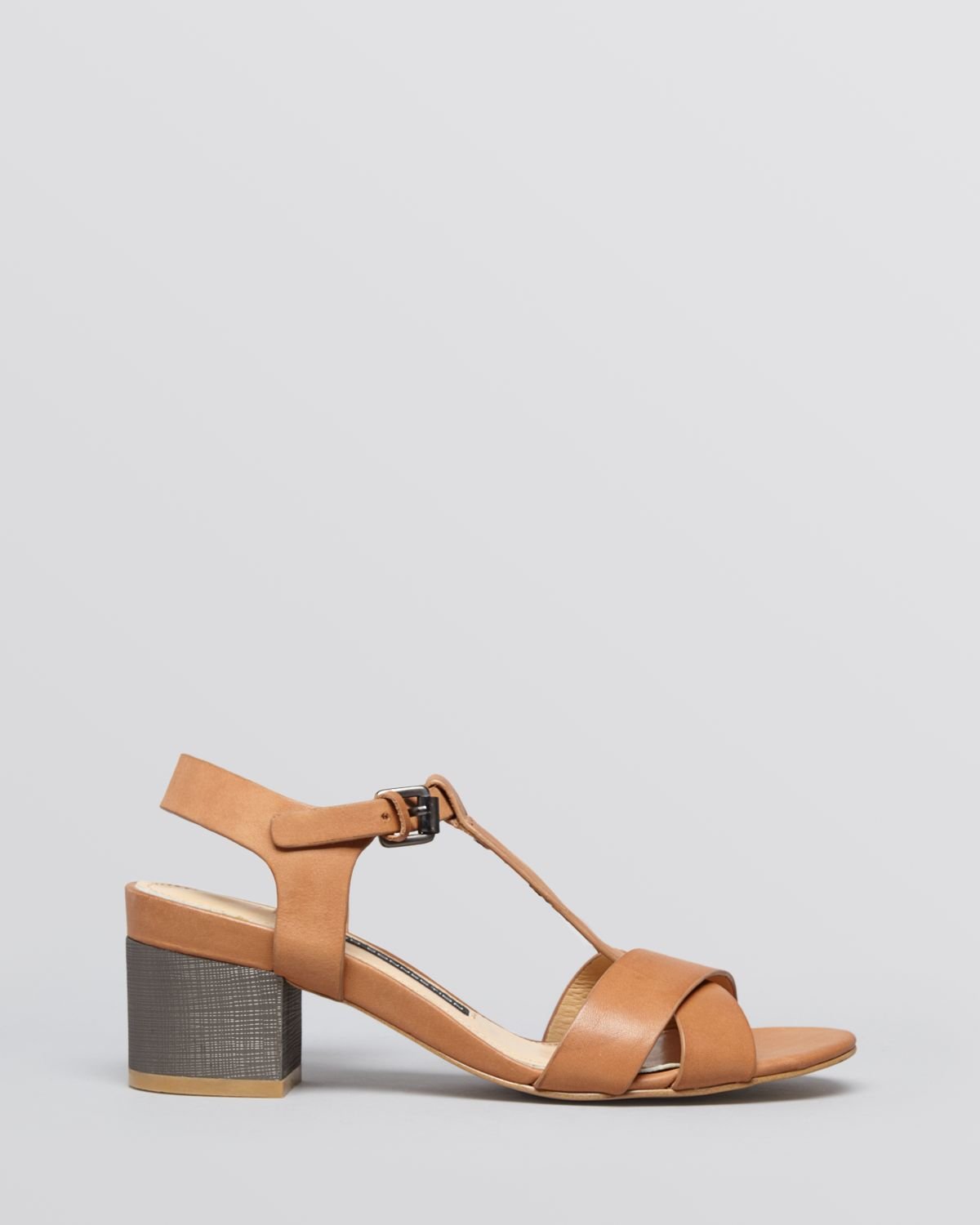 Lyst French Connection  Open Toe City Sandals  Lara Block 