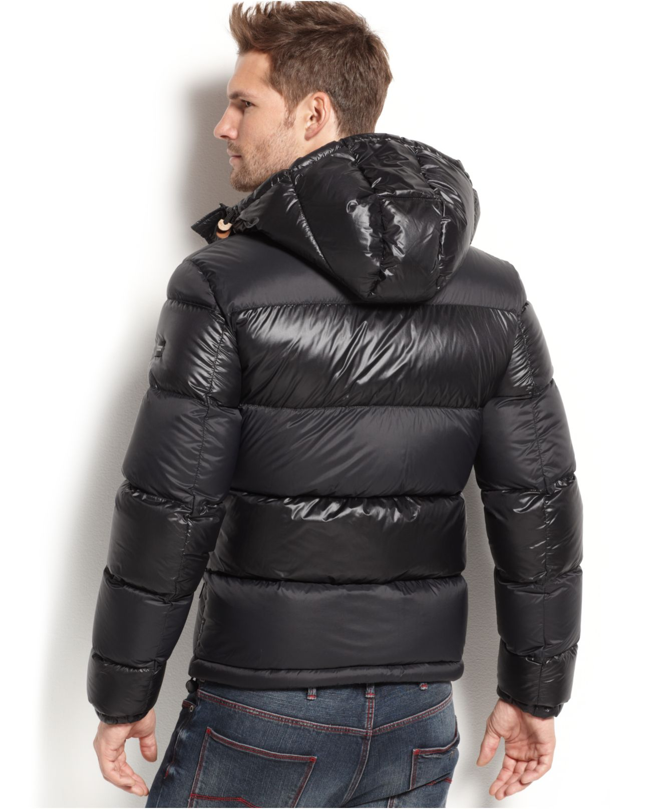 Armani Black Puffer Jacket Best Sale, SAVE 37% 