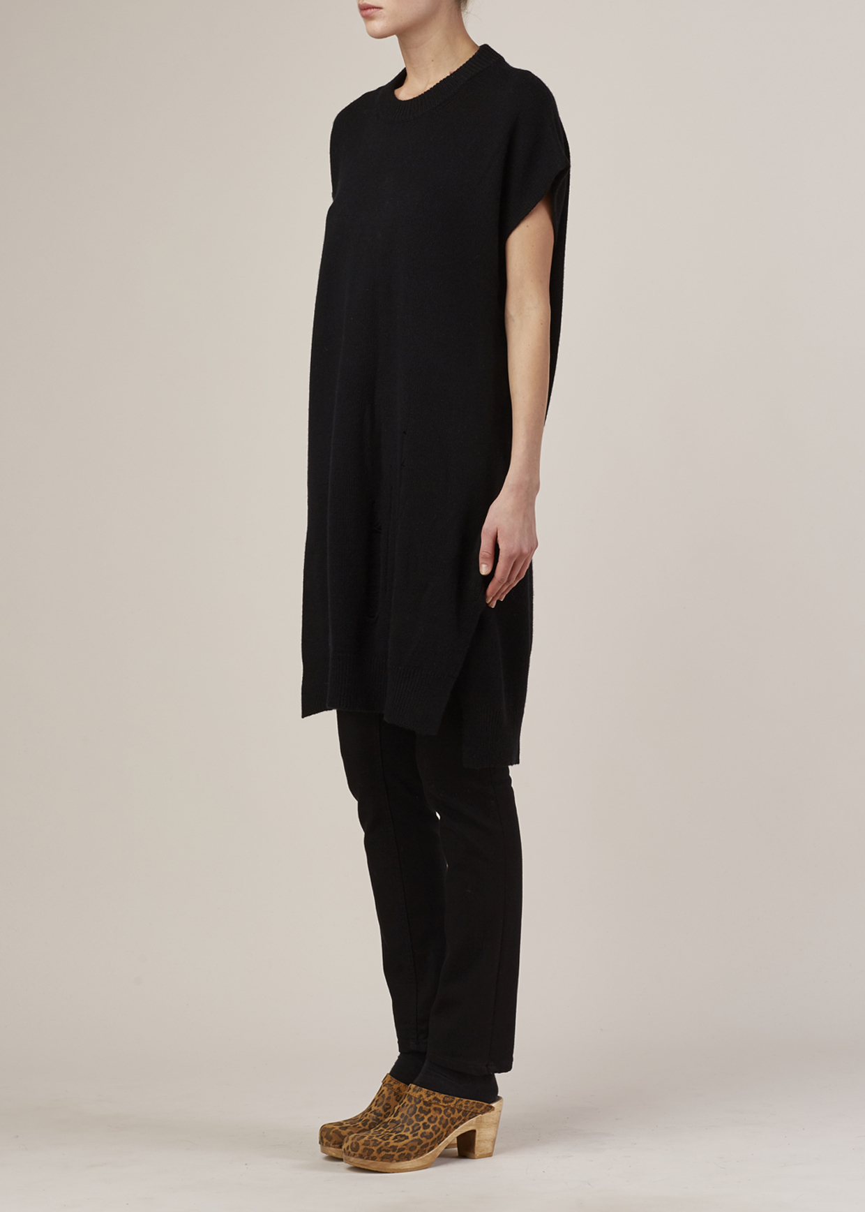 no 6 old school clog mid heel