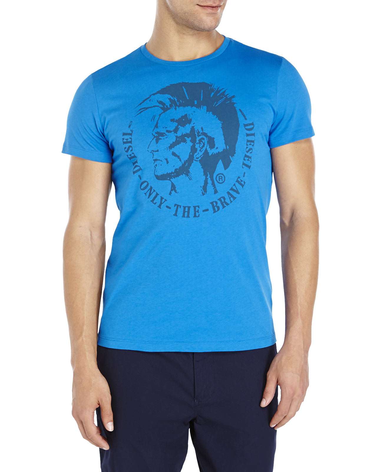 DIESEL Only The Brave Tee in Blue for Men - Lyst