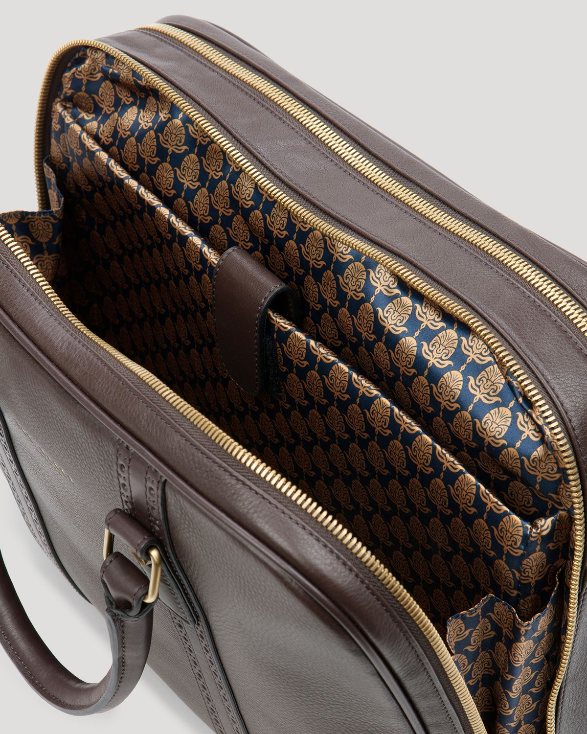 Ted Baker Sandler Leather Document Bag in Brown for Men Lyst