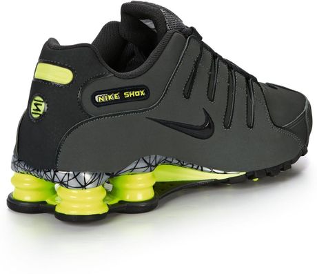 Nike Shox Nz Eu Trainers in Gray for Men (grey/lime) | Lyst