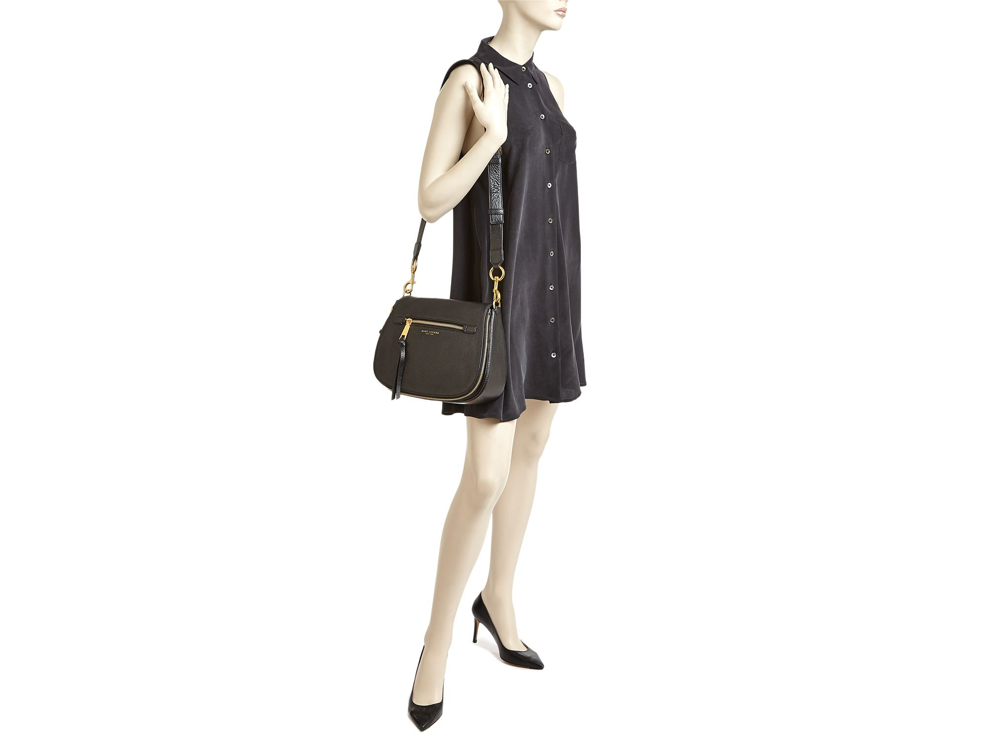 marc jacobs recruit saddle bag black