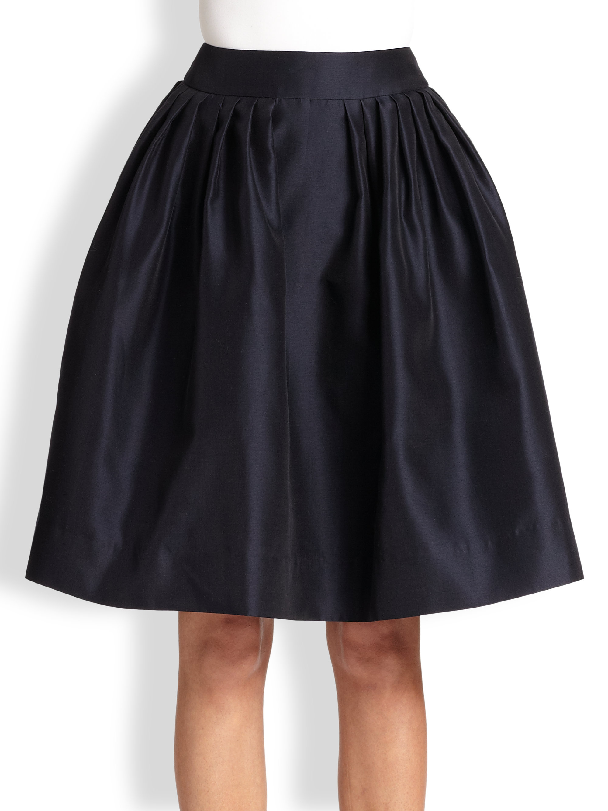 Lyst Martin Grant Pleated Bell Skirt in Blue