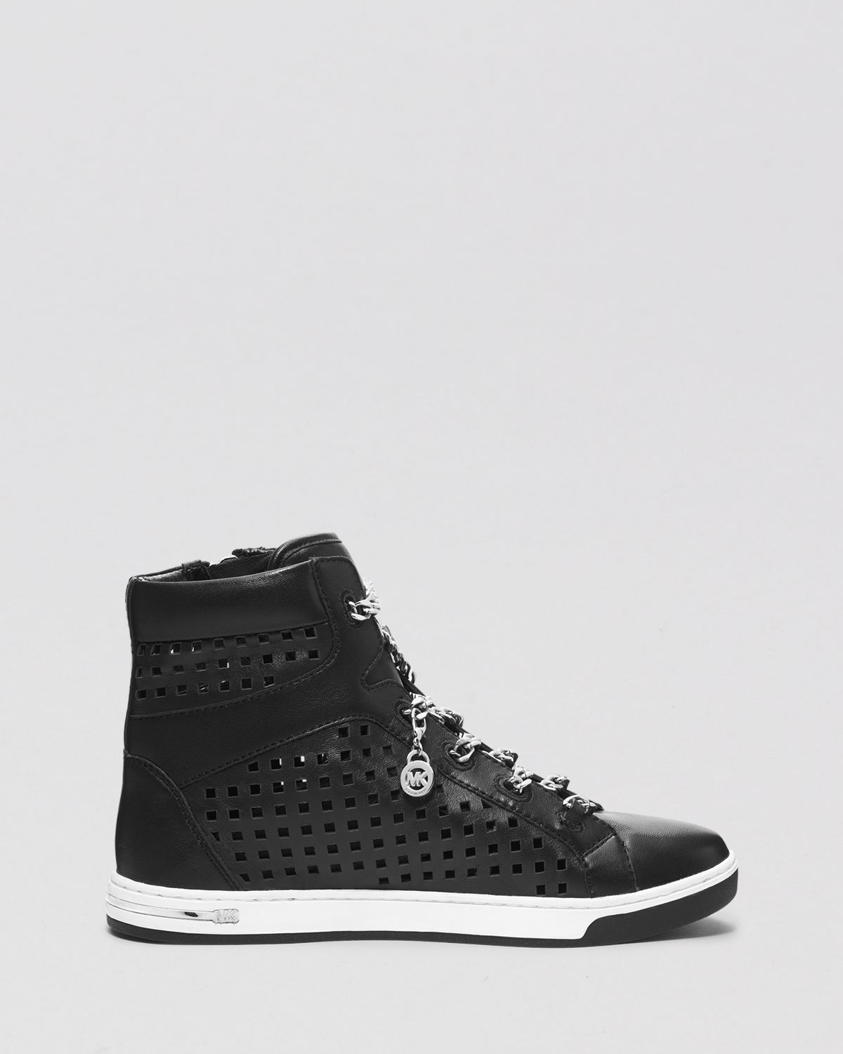 MICHAEL Michael Kors High Top Sneakers Urban Chain in Black - Lyst