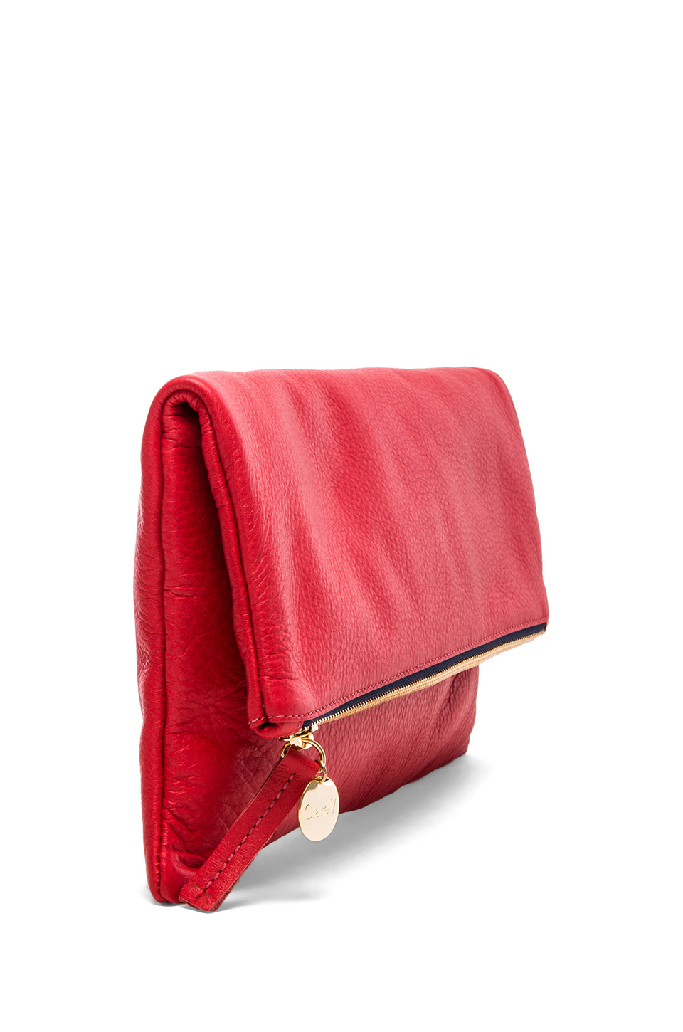 Clare V. Foldover Clutch in Red - Lyst