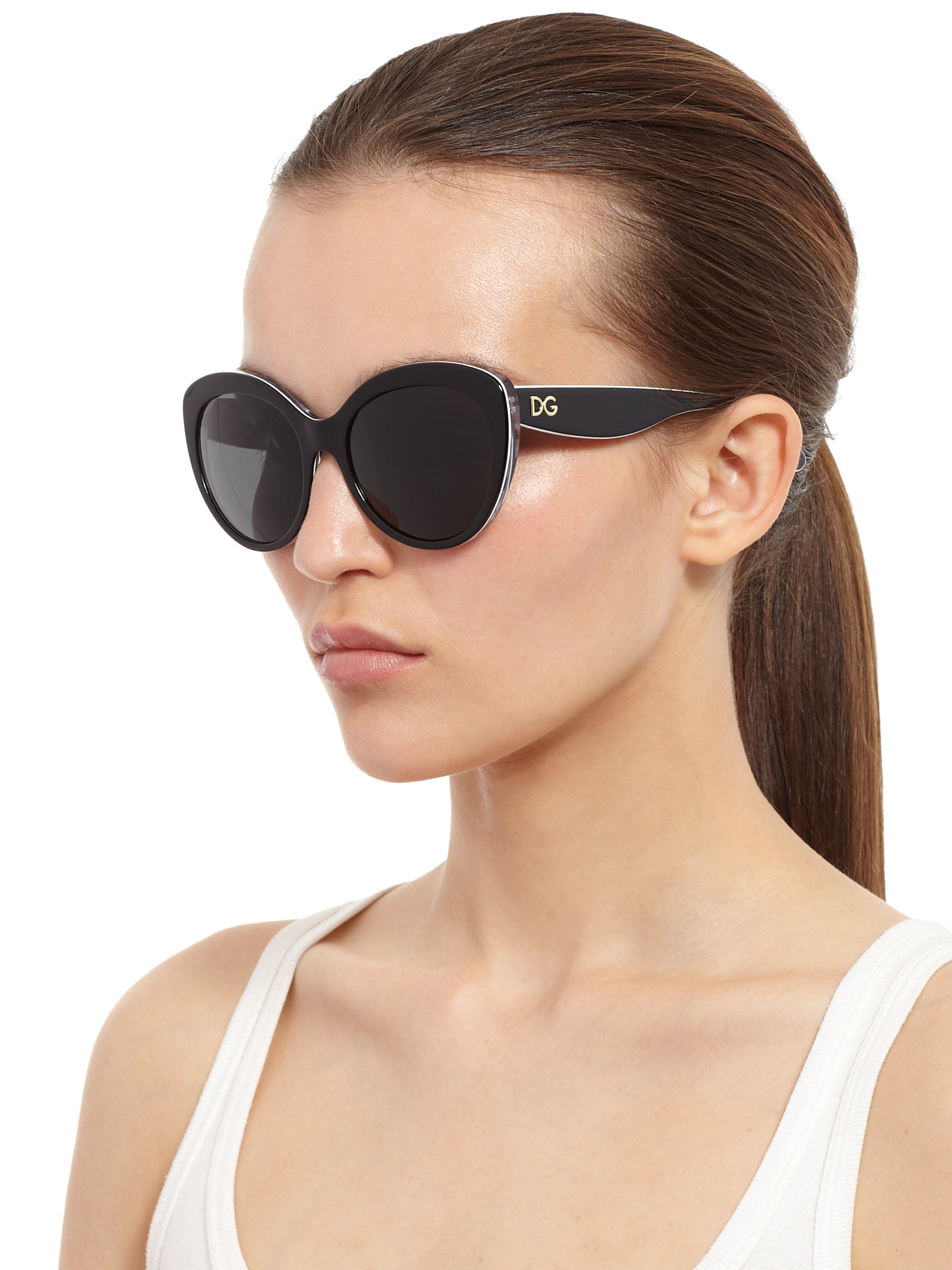 dolce & gabbana 53mm cat eye sunglasses