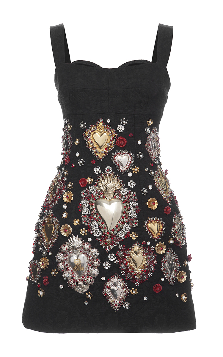 Dolce & Gabbana Sacred Heart Embellished Brocade Cocktail Dress in Black | Lyst Dolce & Gabbana Sacred Heart Embellished Brocade Cocktail Dress in Black | Lyst