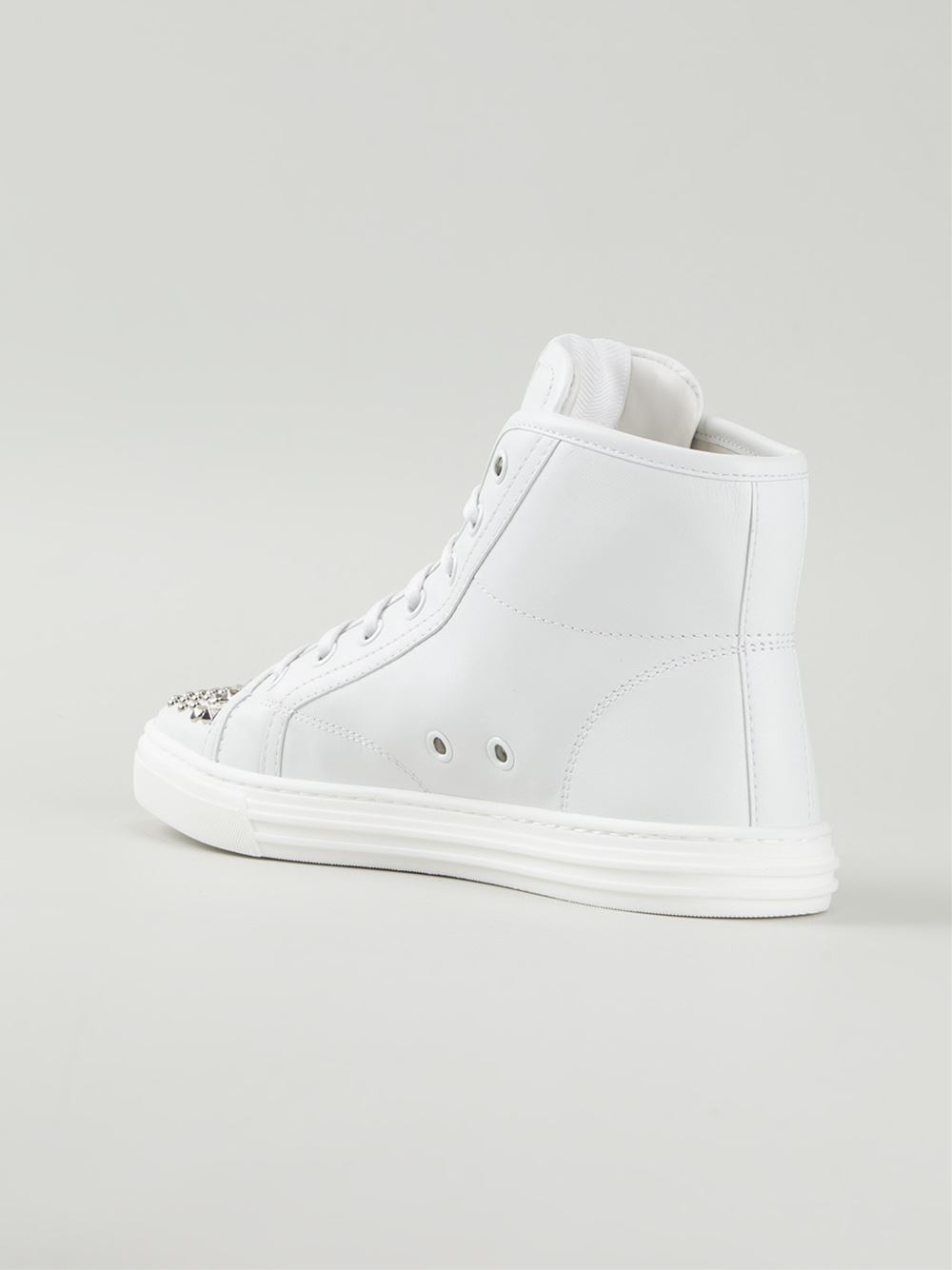 Gucci Ace GG Embossed Hi-Top Mens Sneakers Fall/Winter 2020 Collection, White/Grey My Purse Shop