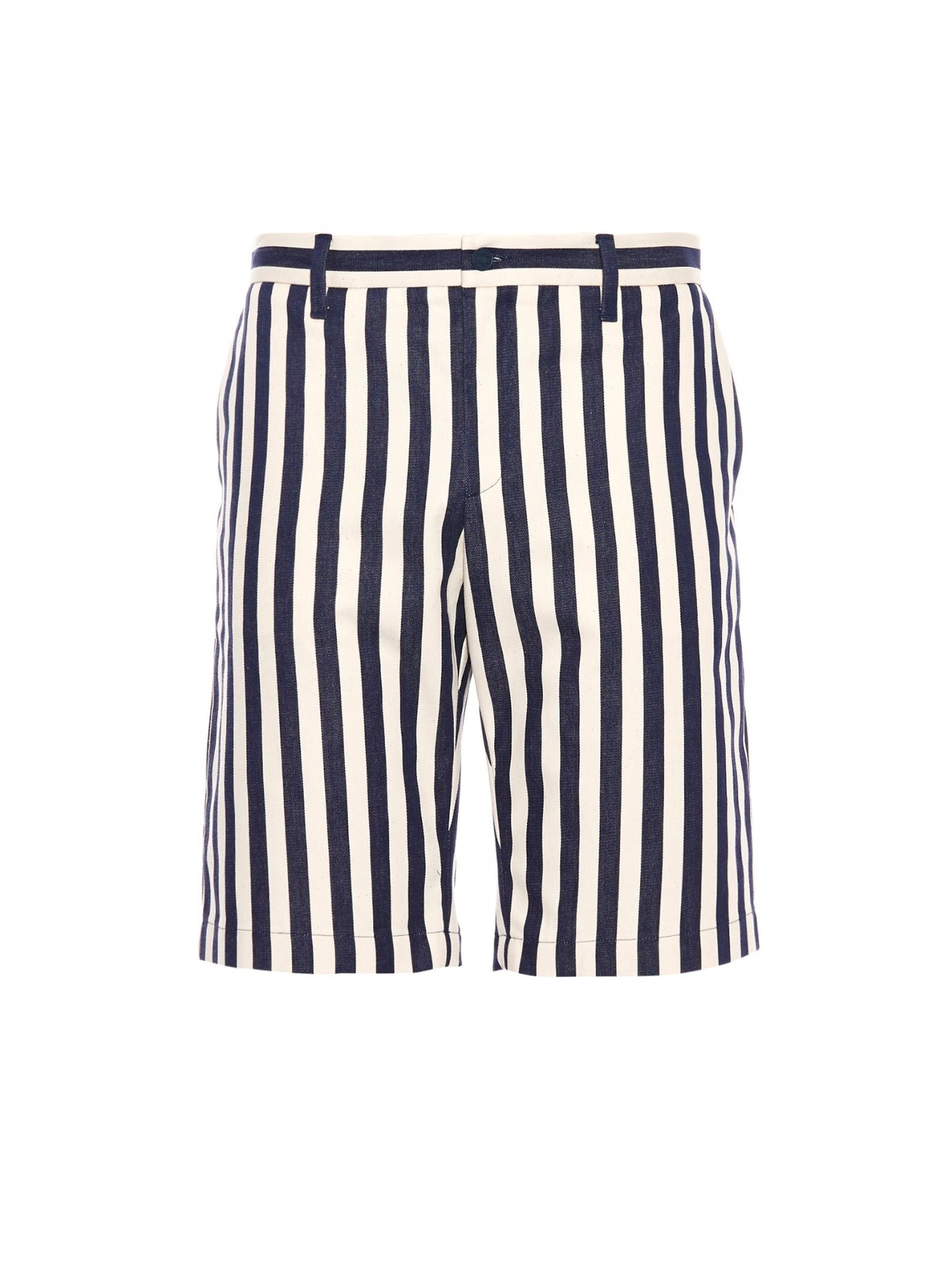 Gucci Striped Cotton Shorts in Blue for Men (NAVY WHITE) | Lyst
