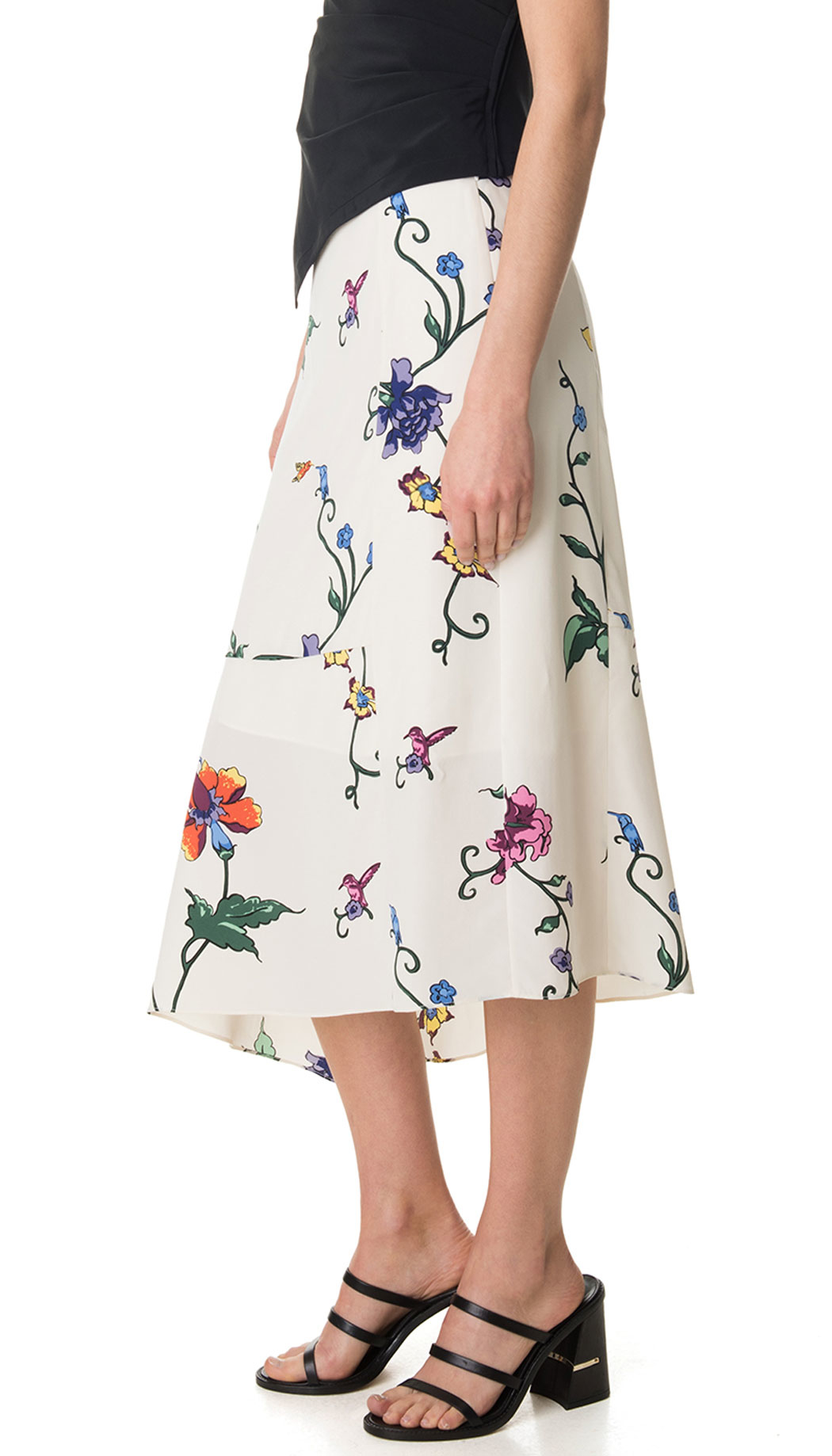 Tibi Bella Floral Asymmetrical Skirt | Lyst