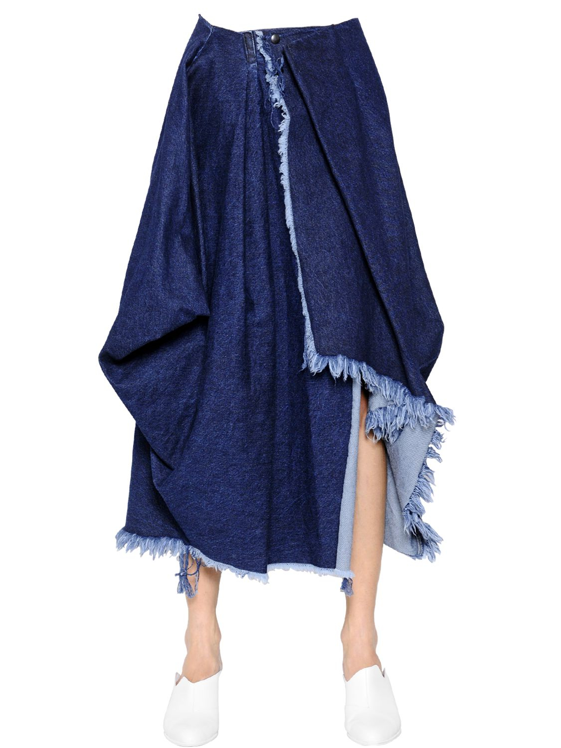 marques almeida denim skirt