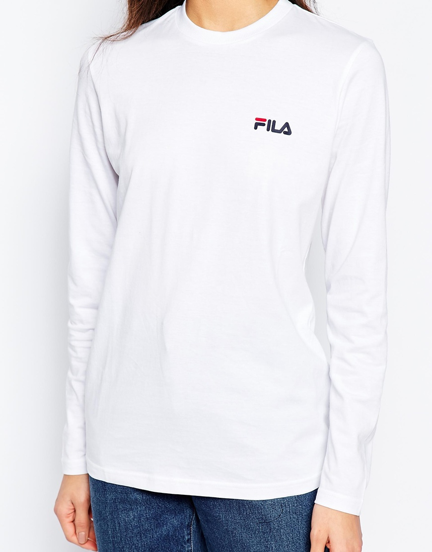 white fila long sleeve