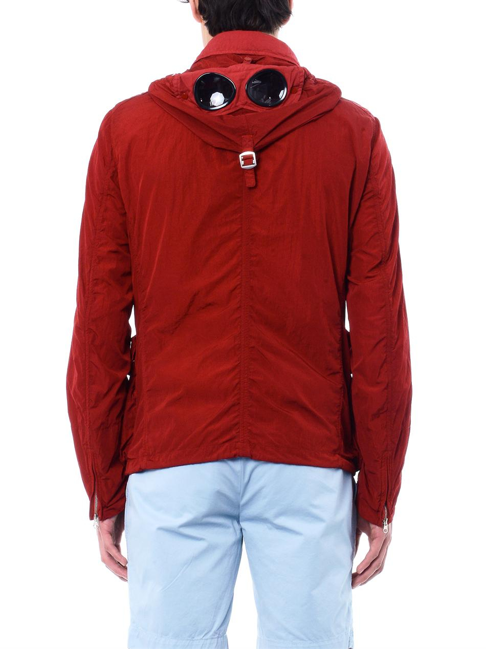 C.P. Company Bellow Hooded Goggle Jacket in Red for Men - Lyst