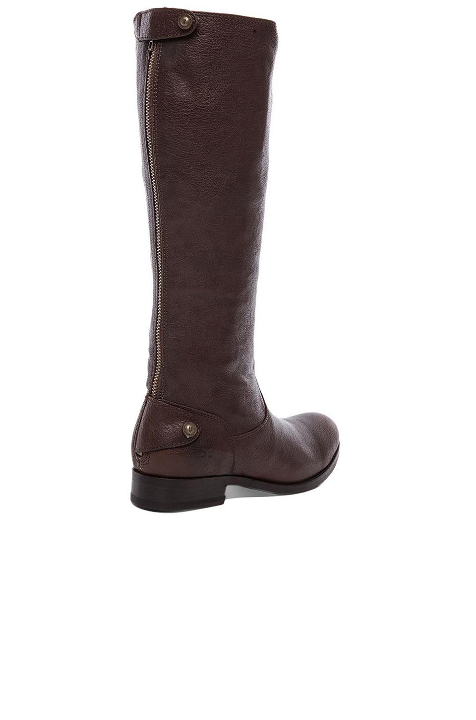 frye melissa button back zip boot extended calf