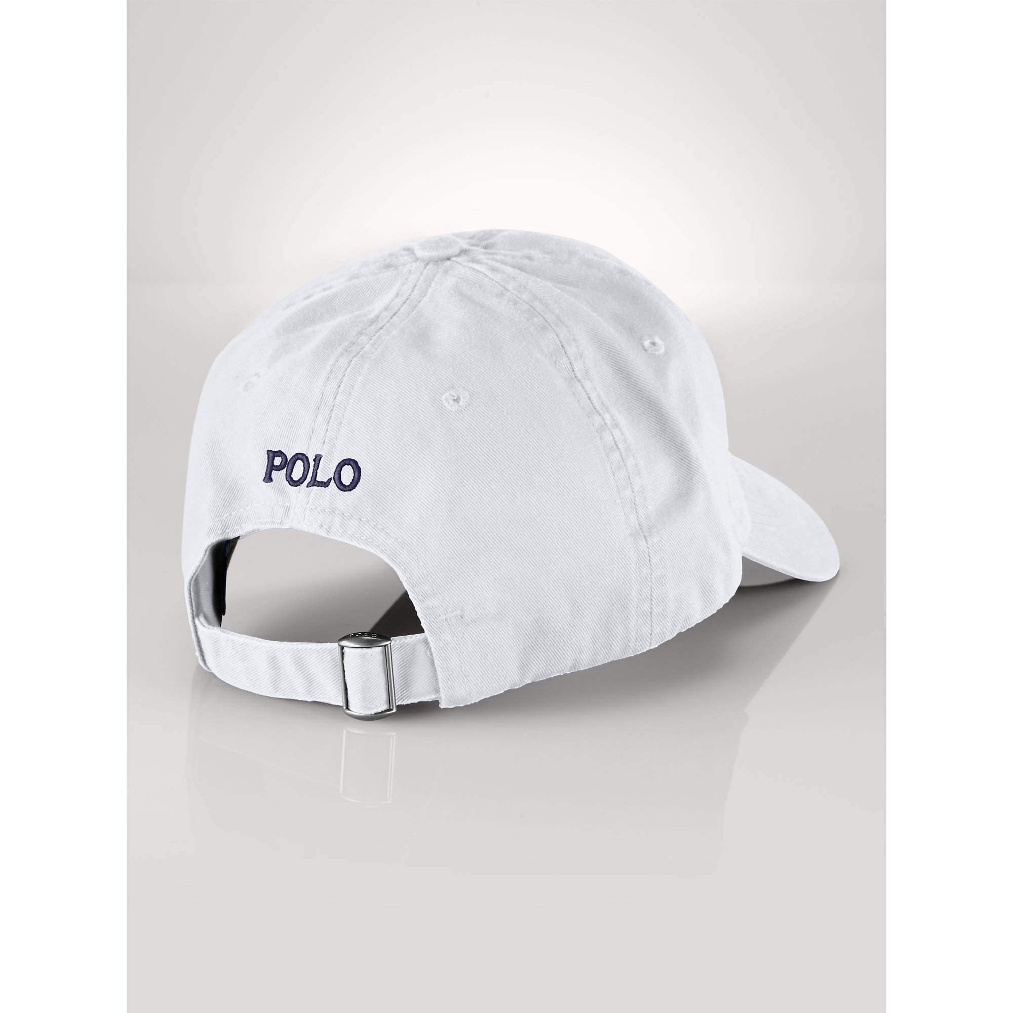 white ralph lauren baseball cap