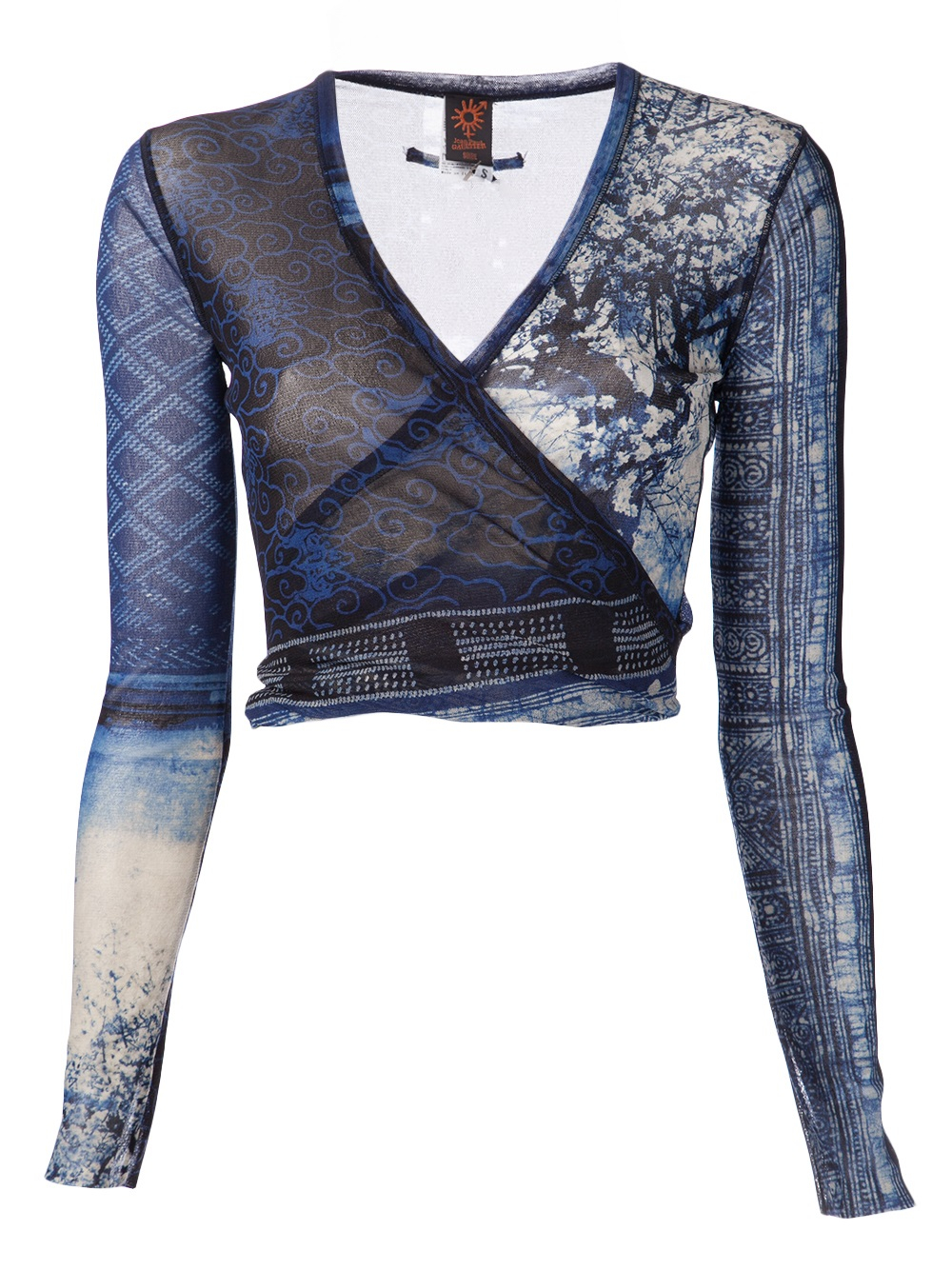 Jean Paul Gaultier Wrap Shirt in Blue | Lyst