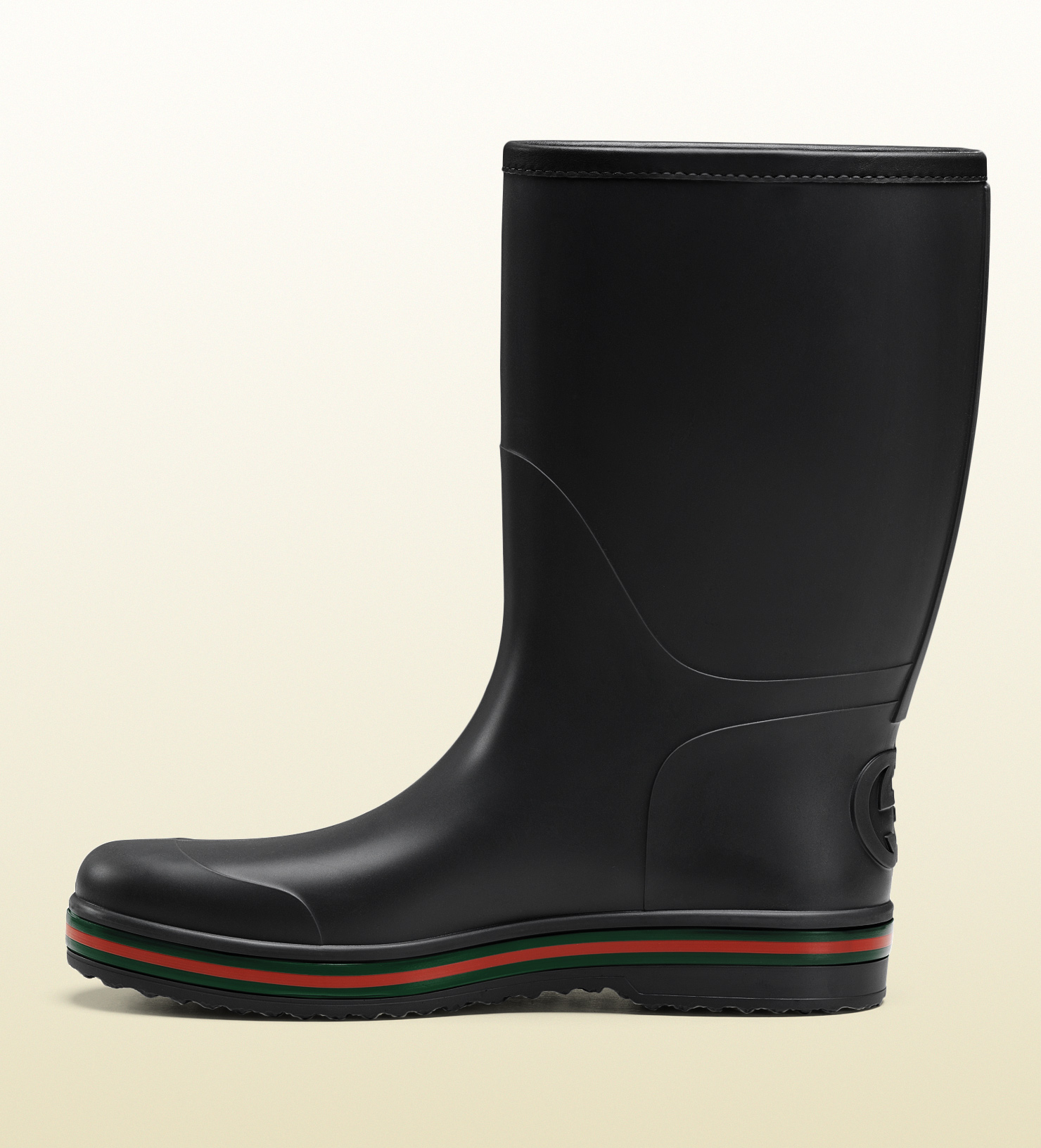Gucci Rain Boot in Black for Men | Lyst