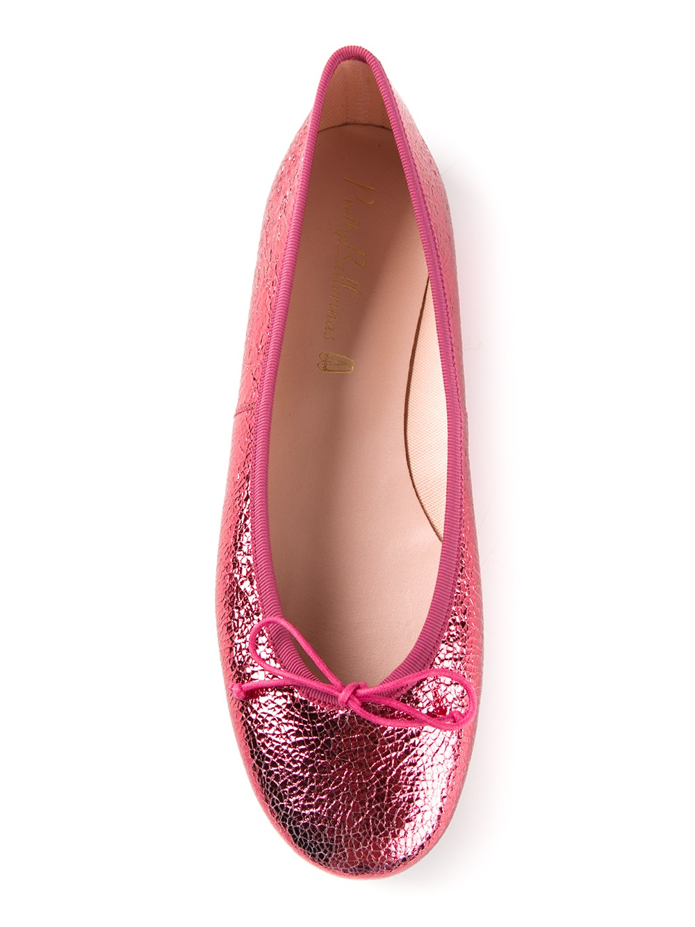 Pretty Ballerinas Metallic Ballerina in Pink & Purple ...