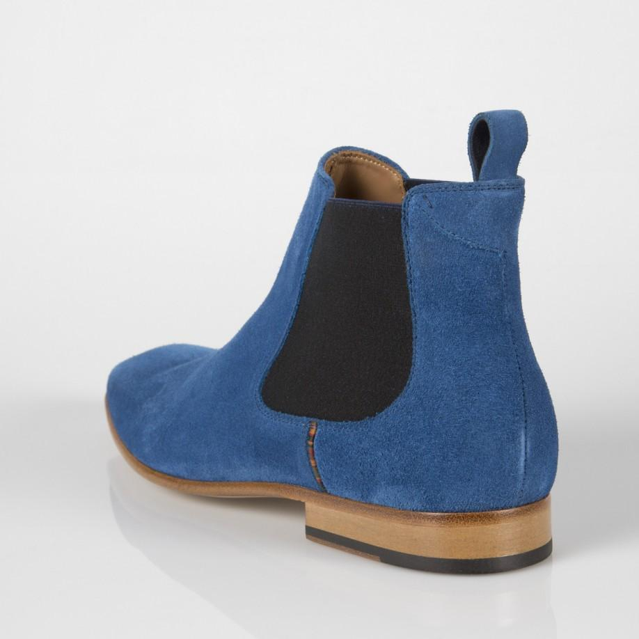 paul smith black suede chelsea boots