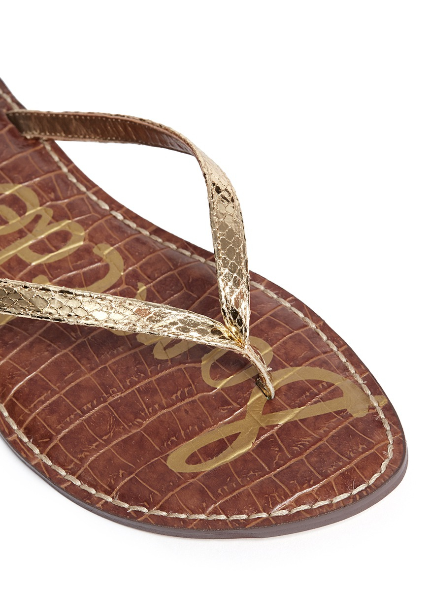 sam edelman snakeskin slides