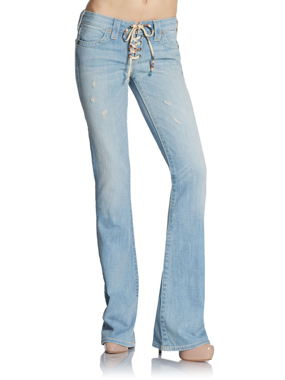 true religion lace up jeans