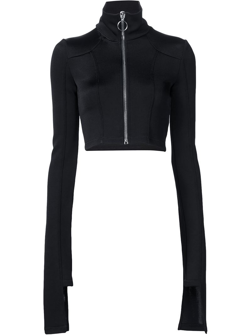 cropped zip jacket