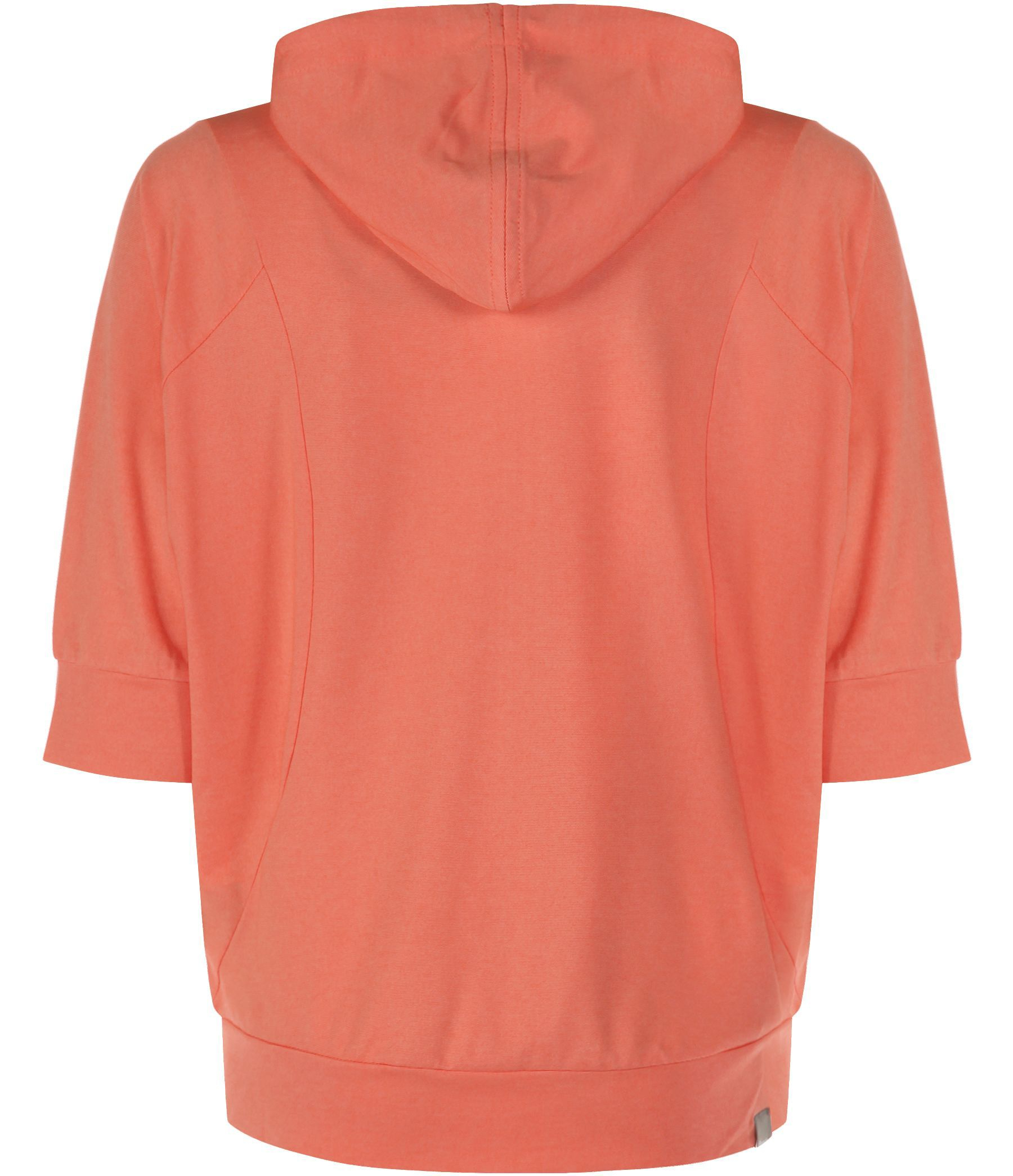 Bench Packon Three Quarter Sleeve Zip Hoodie in Pink (Coral) Lyst