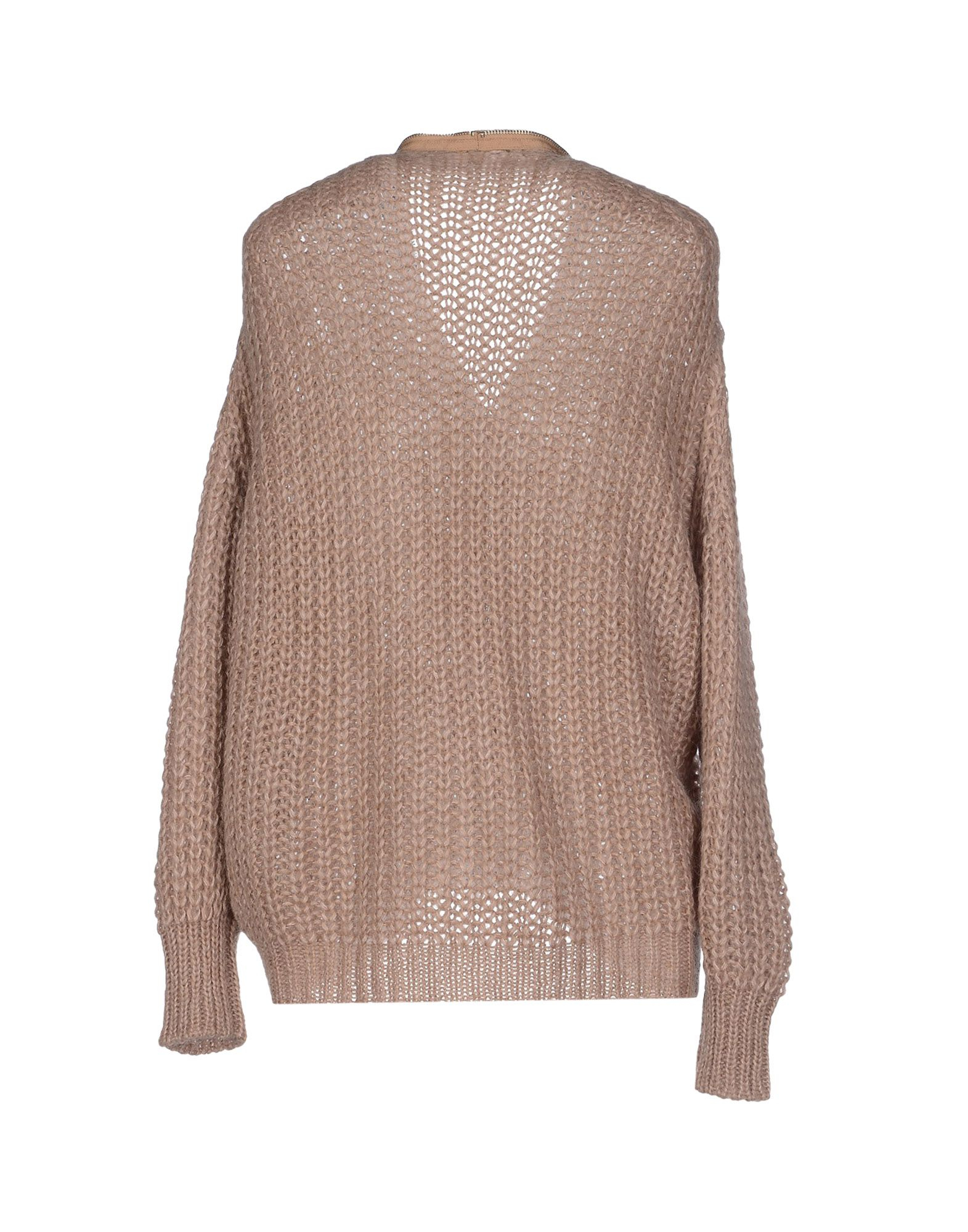 Stefanel Synthetic Cardigan in Light Brown (Brown) - Lyst