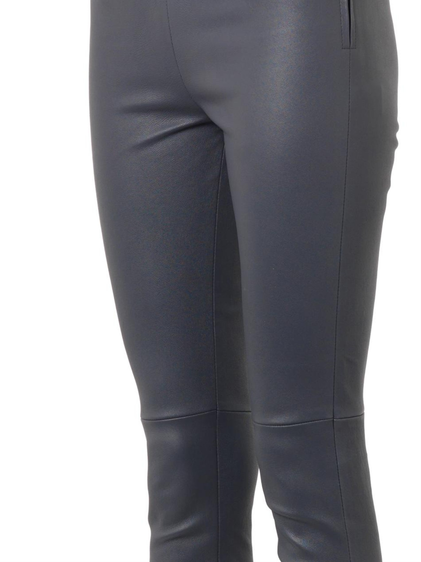 grey leather leggings