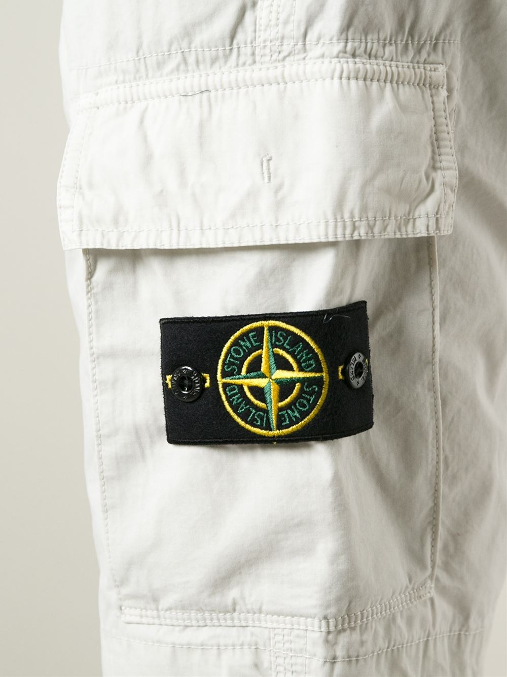 stone island cargo pants white
