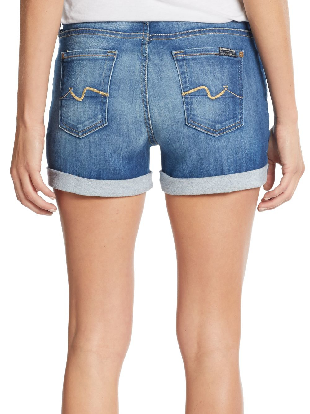 seven for all mankind denim shorts