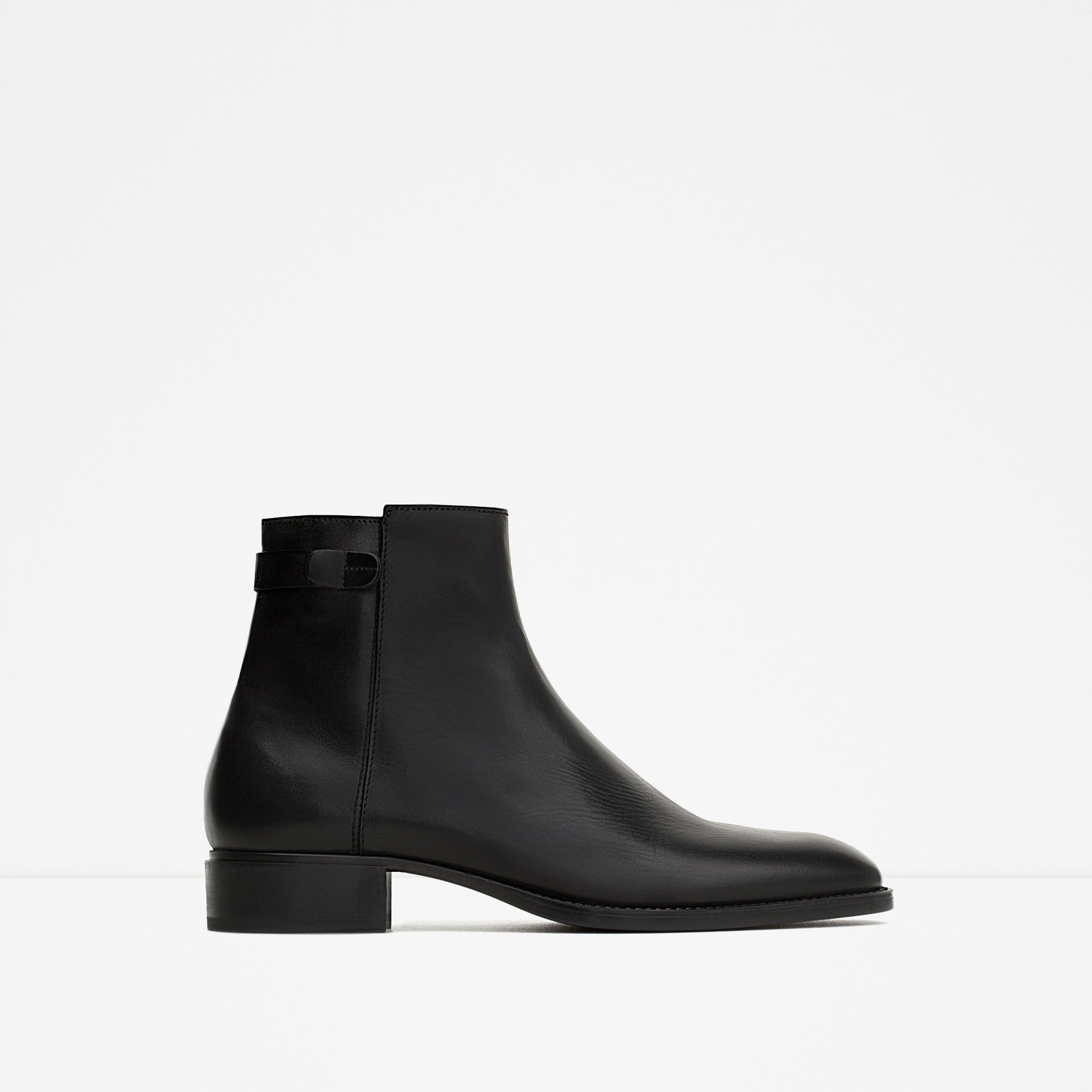 Zara Smart Leather Ankle Boots Smart Leather Ankle Boots ...