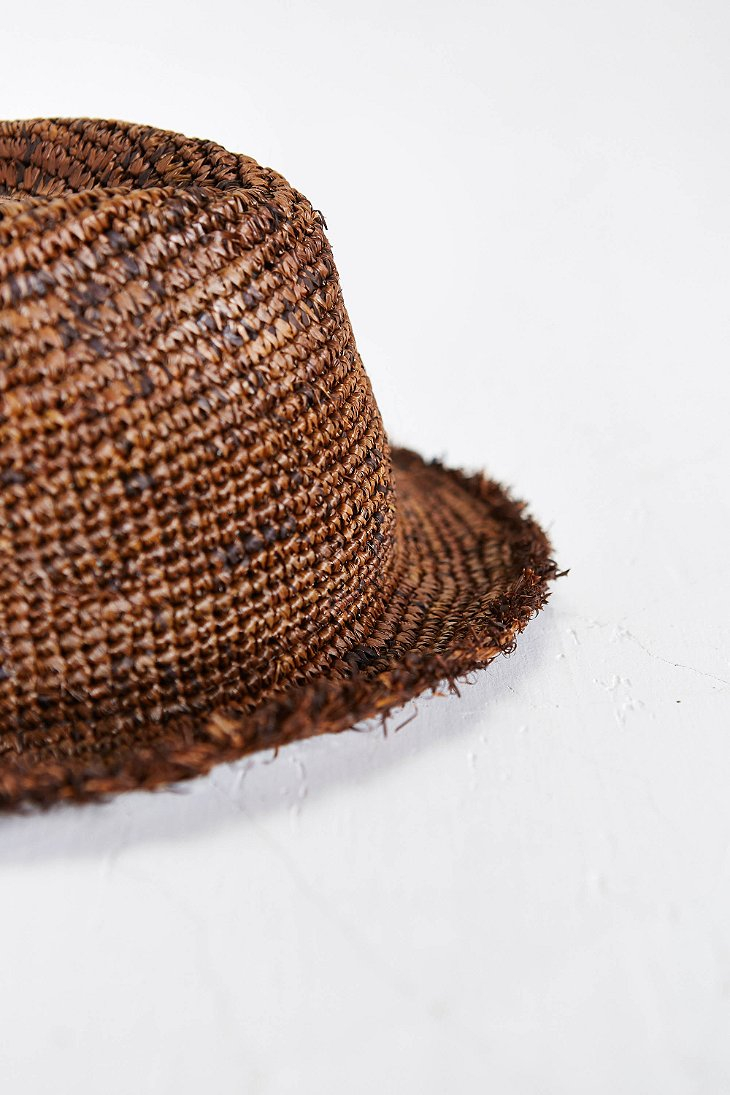 Glory By Goorin Raw Straw Bucket Hat in Cocoa (Brown) for Men Lyst