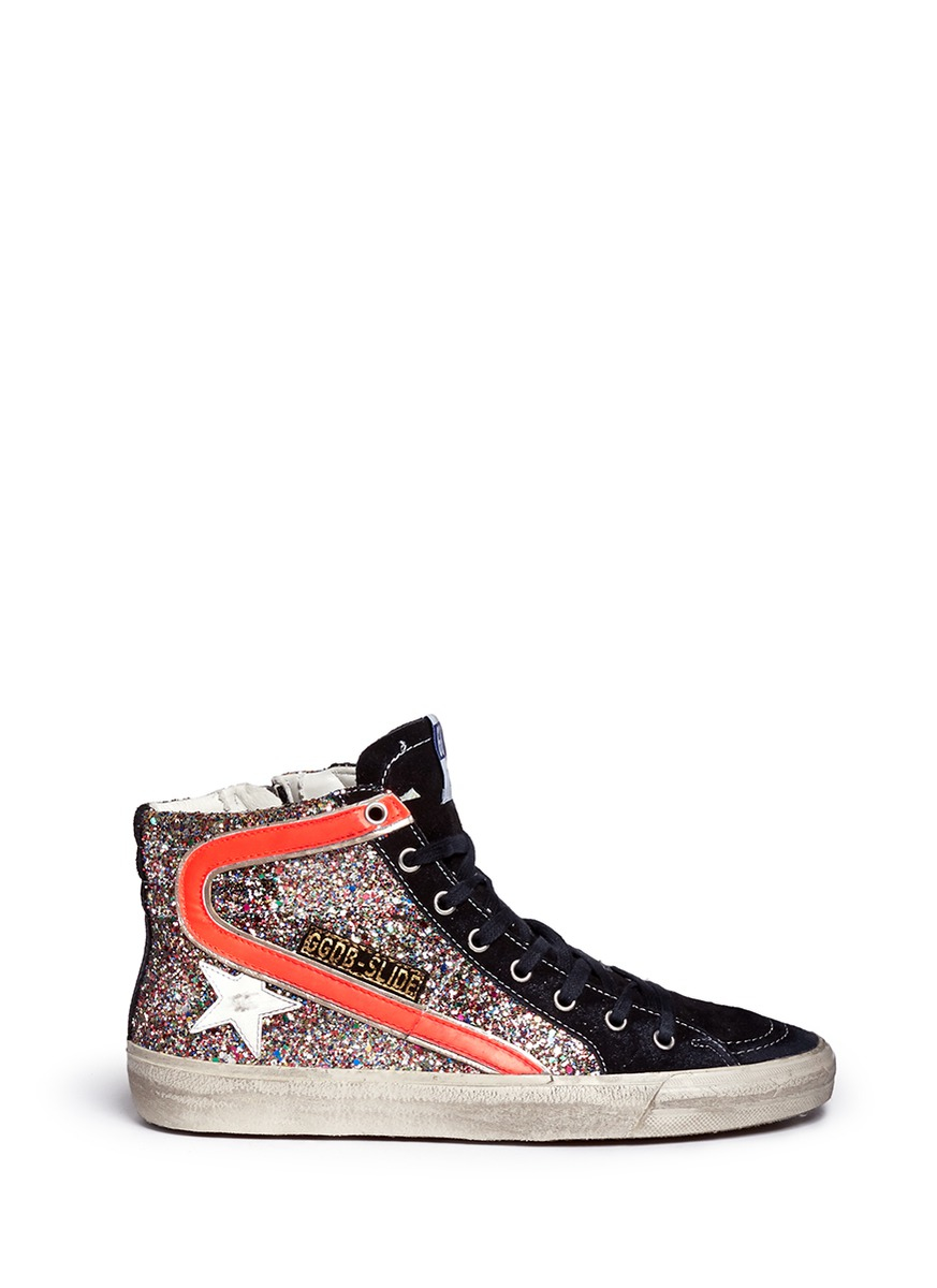 golden goose glitter multicolor