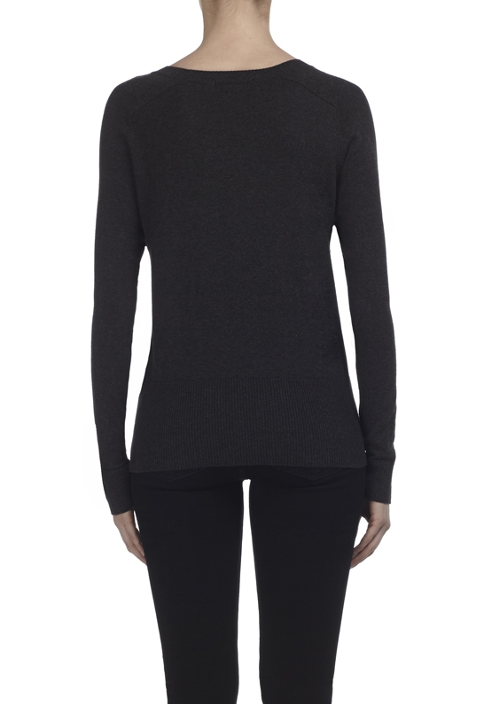 Lyst Bailey 44 Faux Leather Sweater in Black