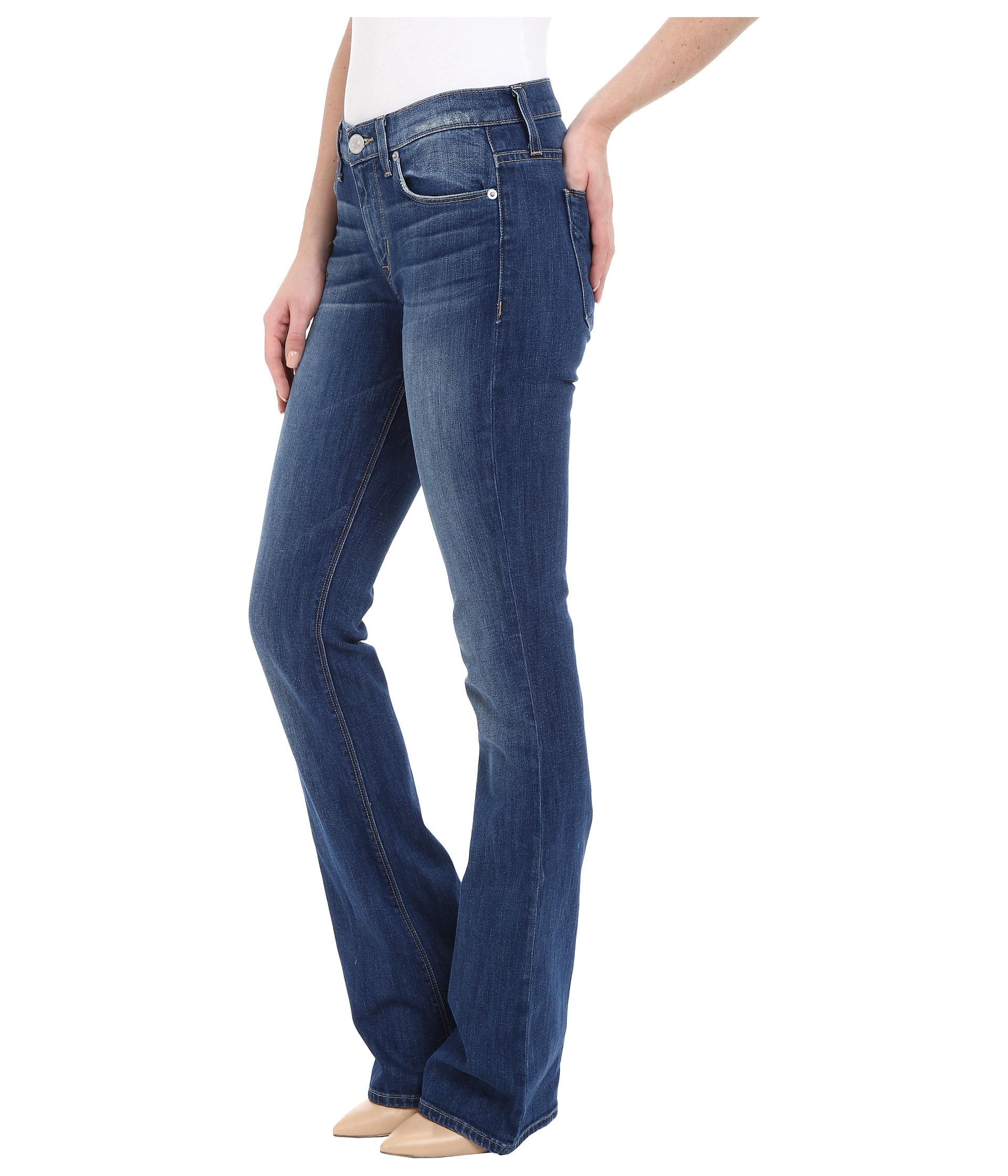 hudson love mid rise bootcut jeans
