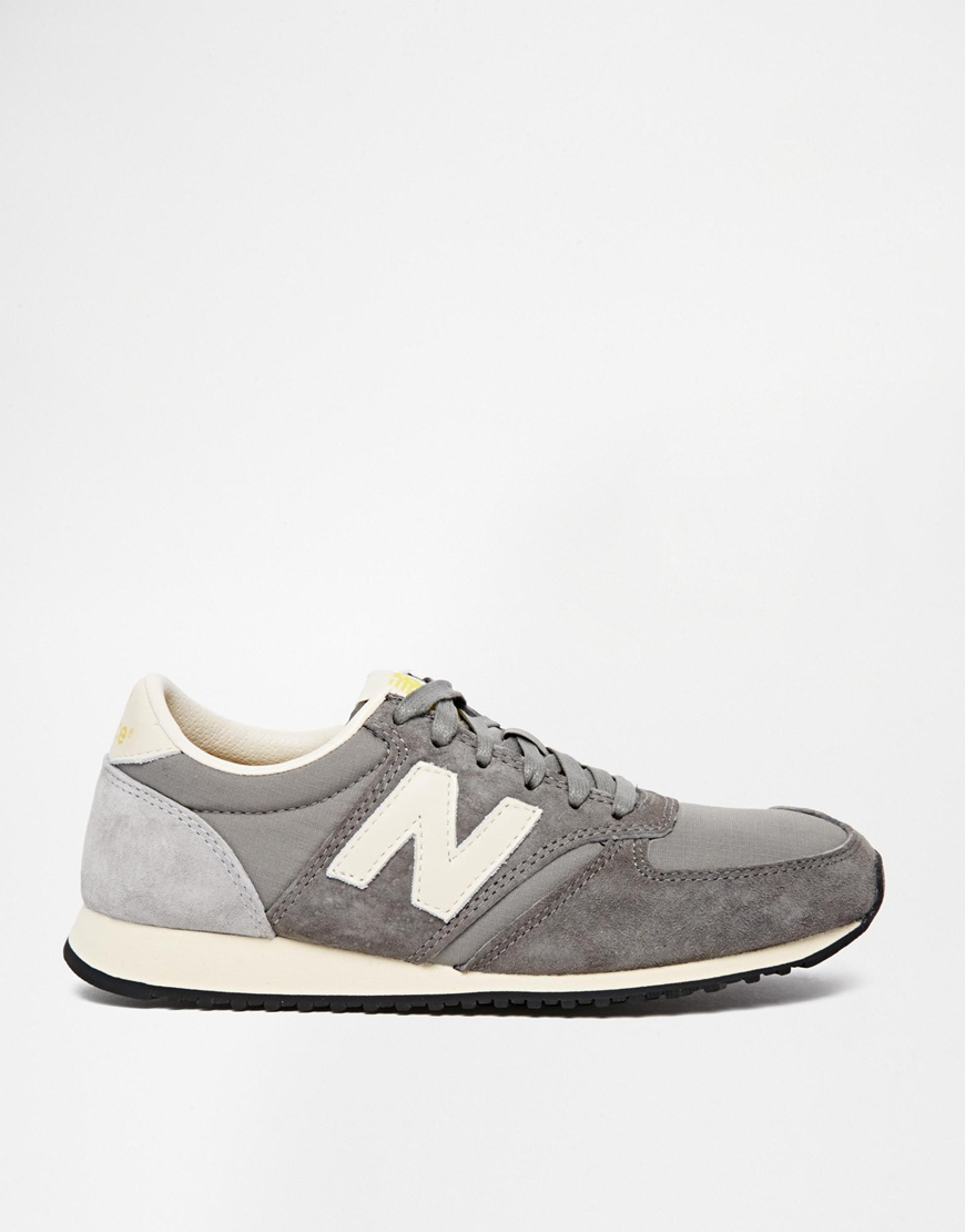 New Balance Suede 420 Grey Vintage Trainers in Gray | Lyst