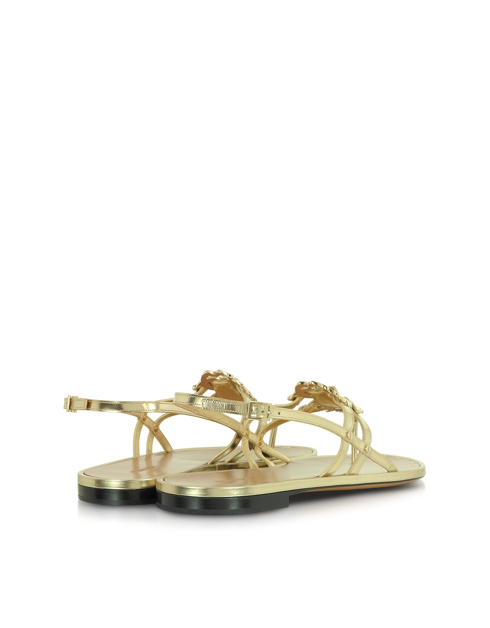 roberto cavalli flat sandals