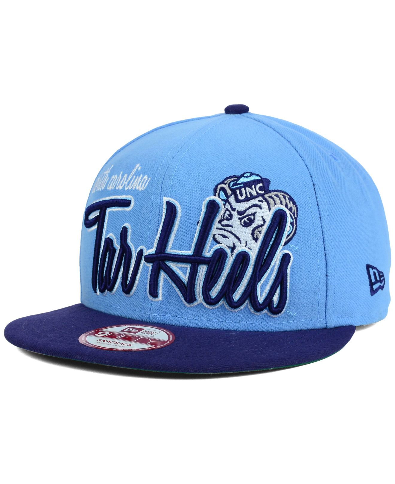 Ktz North Carolina Tar Heels Team Script 9fifty Snapback Cap In Blue For Men Lyst