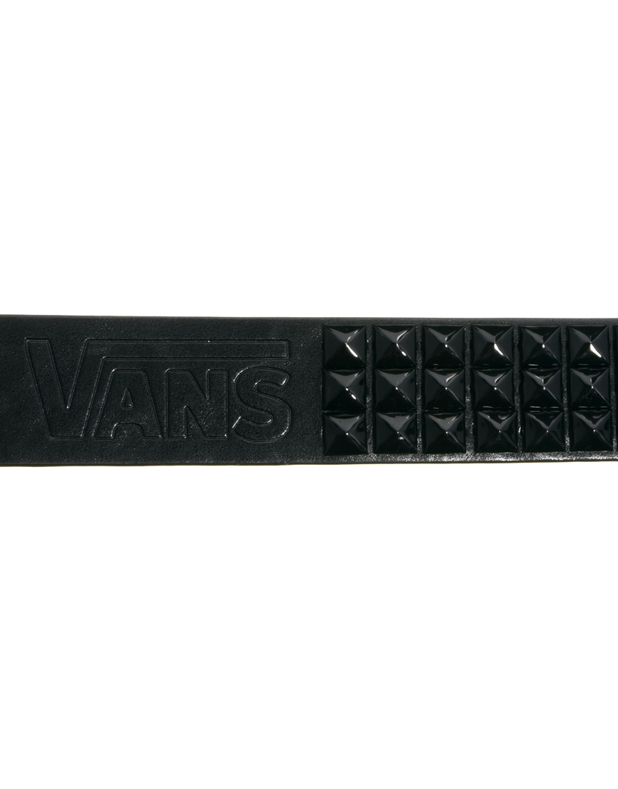 vans studded leather belt