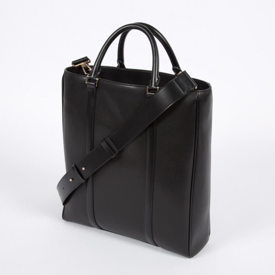 Paul Smith Men's Black 'city Embossed' Leather Tote Bag for Men - Lyst