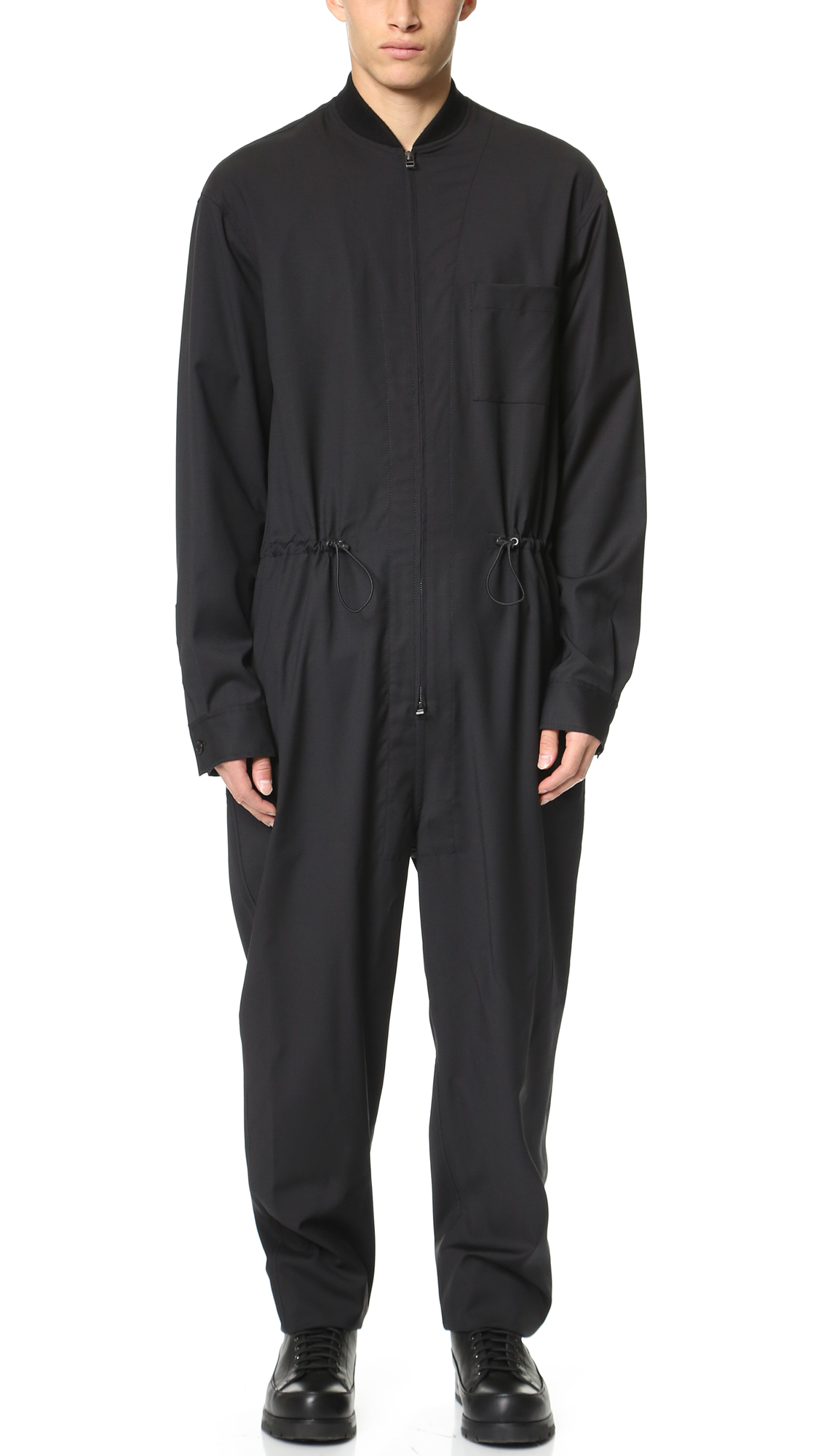 black boiler suit men