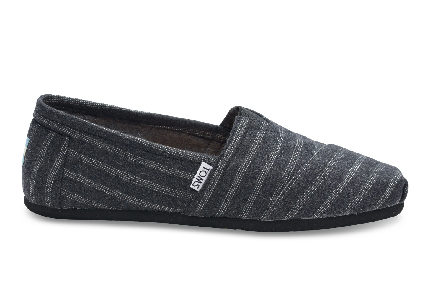 Lyst - Toms Black Wool Stripe Men's Classics in Black for Men Gallery