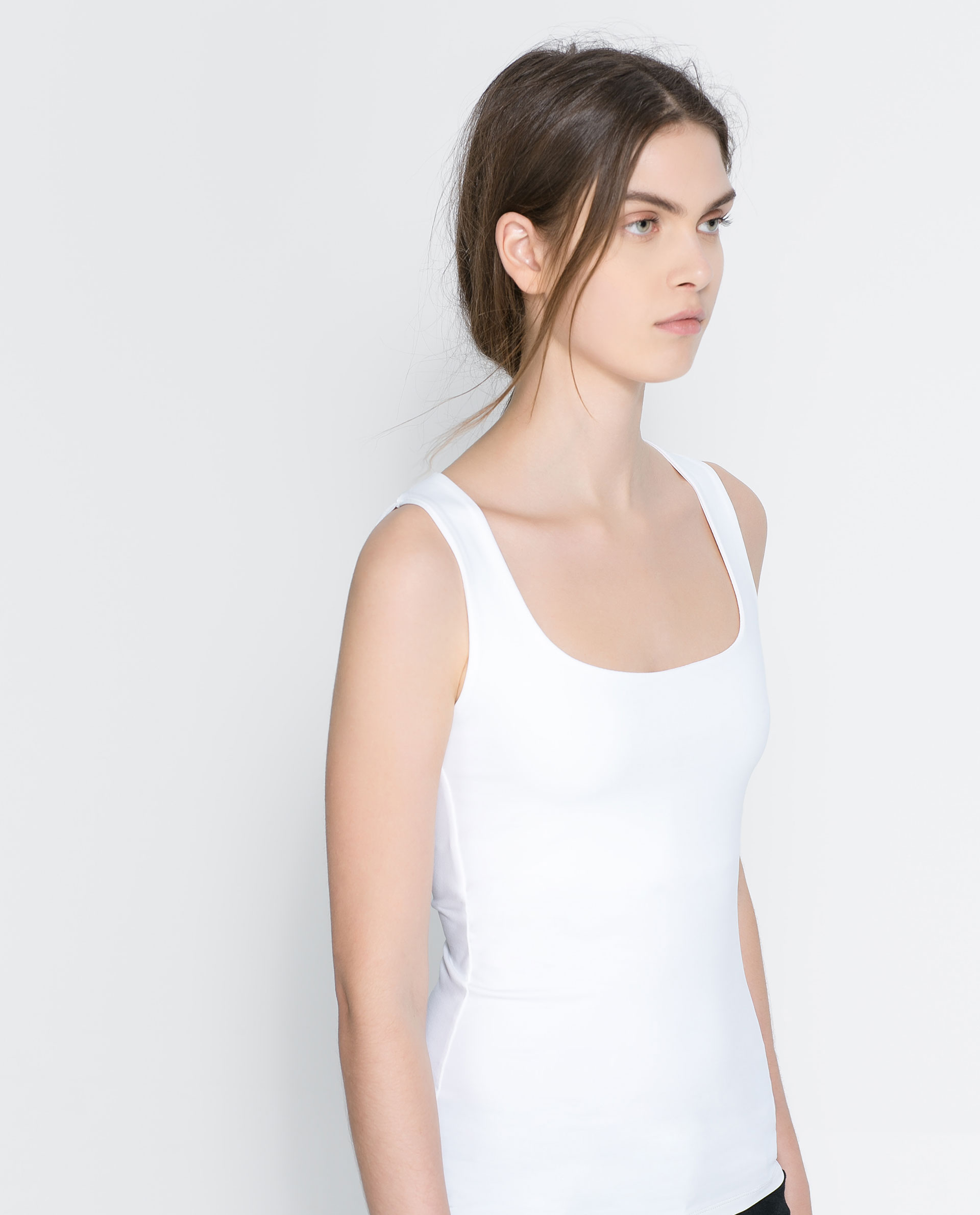 zara wide strap tank