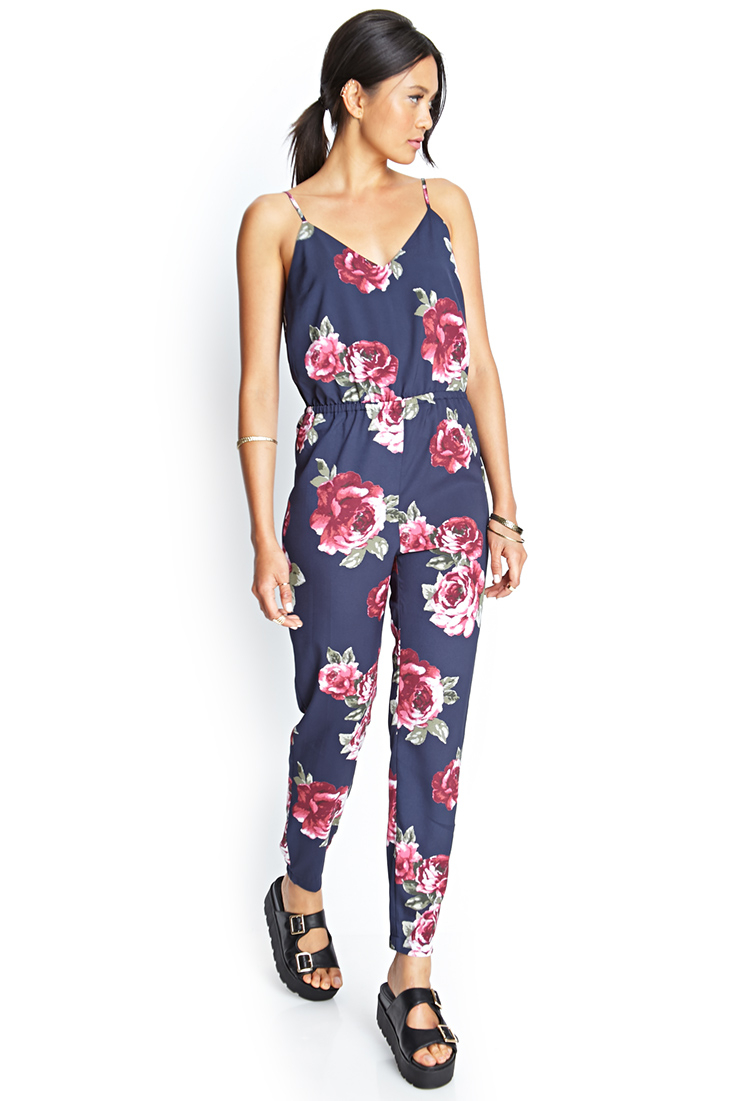 forever new floral jumpsuit