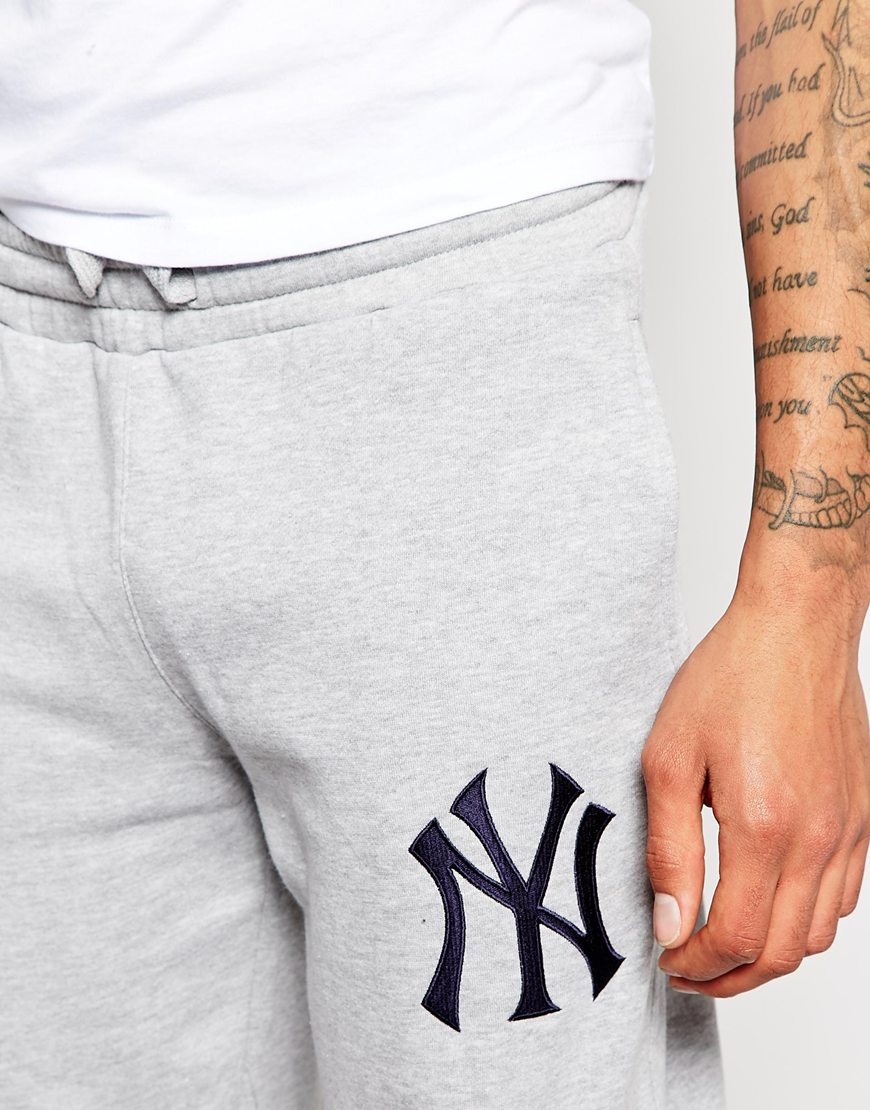 Majestic New York Yankees Classic Sweatpants in Grey (Gray) for Men Lyst